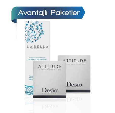 2 Kutu Desio Attitude Quarterly 2 Tone (3 Aylık)  + Solüsyon