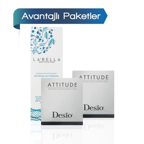 2 Kutu Desio Attitude Quarterly 2 Tone (3 Aylık)  + Solüsyon