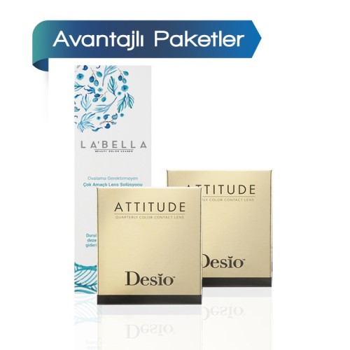 2 Kutu Desio Attitude Quarterly 3 Tone (3 Aylık)  + Solüsyon