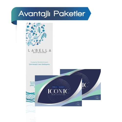 2 Kutu Iconic Fresh Kontakt Lens (3 Aylık) 