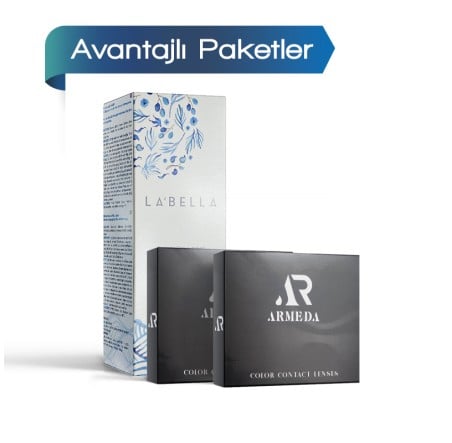2 Kutu Armeda Serisi Renkli Lens (6 Aylık) + Solüsyon