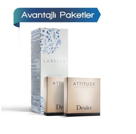 2 Kutu Desio Attitude Quarterly 3 Tone (3 Aylık)  + Solüsyon