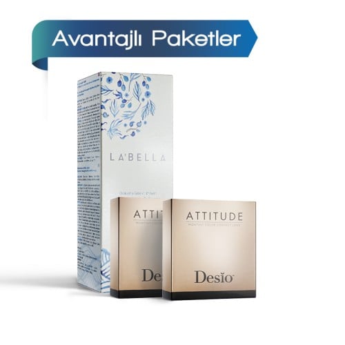 2 Kutu Desio Attitude Quarterly 3 Tone (3 Aylık)  + Solüsyon