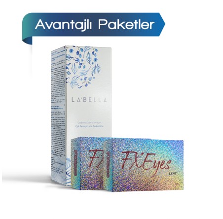 2 Kutu Fx Eyes 3 Aylık Renkli Lens + Solüsyon Hediyeli