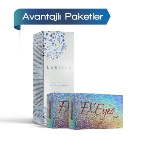 2 Kutu Fx Eyes 3 Aylık Renkli Lens + Solüsyon Hediyeli