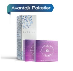 2 Kutu Lezza 1 Yıllık Renkli Lens + Solüsyon