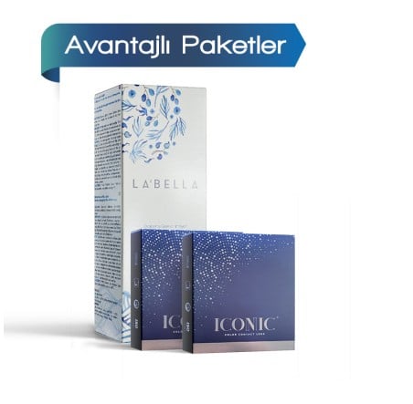 Iconic Renkli Lens Haresiz (3 Aylık) 2 + 2 Adet