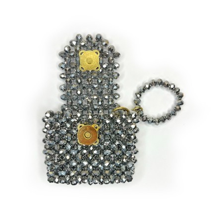 Kristal Tasarım Lens Çantası – Beyaz