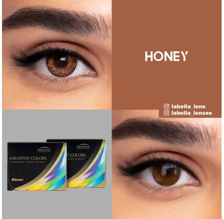 Air Optix Colors Ela Renk Honey (1 Aylık)