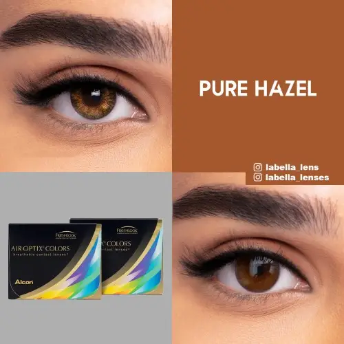 Air Optix Colors Ela Renk Pure Hazel (1 Aylık)