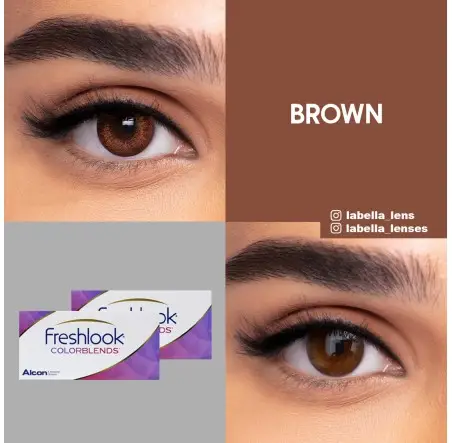 Freshlook Colorblends Ela Renk Brown (1 Aylık)
