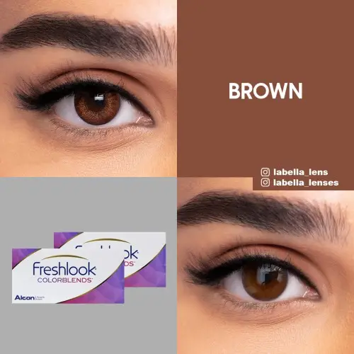 Freshlook Colorblends Ela Renk Brown (1 Aylık)