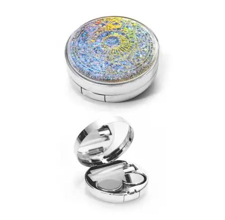 Silver Renk Pusula Lens Kabı