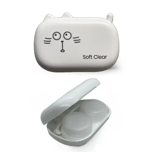 Soft Clear Beyaz Renk Lens Kabı