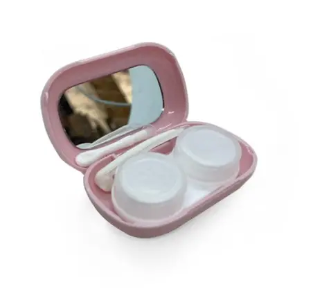 Soft Clear Pembe Renk Lens Kabı
