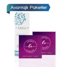 2 Kutu Lezza Kontakt Lens (6 Aylık) + Solüsyon