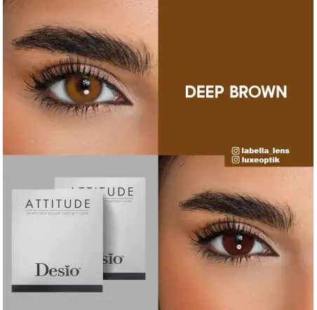 Desio Attitude Quarterly 2 Tone Ela Renk Deep Brown (3 Aylık)