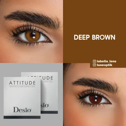 Desio Attitude Quarterly 2 Tone Ela Renk Deep Brown (3 Aylık)